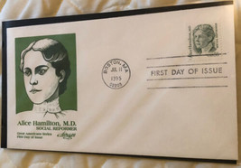 ALICE HAMILTON 1995 FDC  First Day Cover 55c Stamp Issue Boston, MA Box2 - $4.94