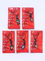 Coca Cola 2008 Beijing Olympic Games Mascots Phone Charm Strap Set Of 5 - New - £21.50 GBP