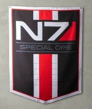 Mass Effect 1 2 3 Legendary Edition N7 Special Ops Team Banner Flag 3&#39;x4&#39; Figure - $34.99