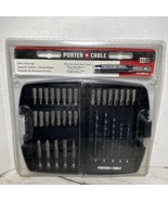 Porter Cable Drill and Drive Set 35 Piece Screw Bits Storage Case Wood M... - £26.27 GBP