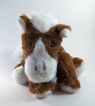 Dan Dee Plush Pony Horse Brown And White 8.5&quot; Tall Collector&#39;s Choice - £10.26 GBP