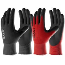 2 Pairs of Men's Gardening Gloves - Breathable, Rubber-Coated for All-Da... - $22.72