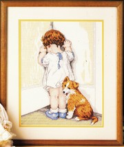 Bucilla In Disgrace Time Out Bessie Pease Guttmann Cross Stitch Kit 11&quot; ... - £19.66 GBP