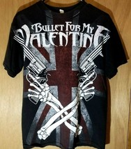  Bullet For My Valentine T-Shirt Size L Guns N&#39; Crossbones/Heavy Metal - £8.76 GBP