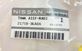 16-20 Nissan Pathfinder 3.5L Coolant Reservoir P/N 21710-3KA0A Genuine Oem New - £73.47 GBP