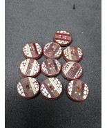 10 Matching Antique Art Deco MOP Mother of Pearl Inlay Buttons  - €15,97 EUR