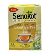 Senokot Laxative Tea Senna &amp; Chamomile Caffeine Free, 20 Sachets 1.76oz - €43,67 EUR