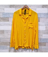 Savage x Fenty Embroidered Oversized Sleep Shirt Yellow Sleepwear Womens Small - $29.69