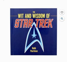 The Wit and Wisdom of Star Trek Hardcover Book Full Color Photos - £3.00 GBP