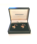 OXFORD COMPANY Cufflinks for Men/Greek Design Gold Plated Wedding Cuff Links NEW - £38.93 GBP