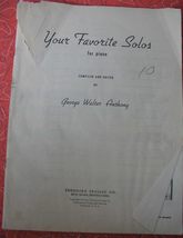 Your Favorite Solos For Piano - £5.59 GBP