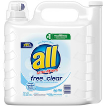 all Liquid Laundry Detergent Free Clear for Sensitive Skin (250 oz.,166 ... - £53.89 GBP