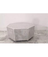 handmade bone inlay coffee table, bone inlay furniture, bone inlay table, - $2,389.91 CAD