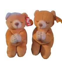 Lot Of 2 TY Beanie Baby Hope the Praying Bear DOB March 23, 1998 New Wit... - $9.88