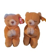 Lot Of 2 TY Beanie Baby Hope the Praying Bear DOB March 23, 1998 New Wit... - $13.55 CAD