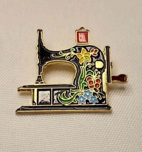 Primary image for VTG Coltide Sewing Machine Lapel Pin Brooch Coltide Twenty Years 1971-1991