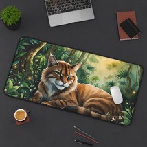 Wild Tiger Jungle Desk Mat, Tropical Mouse Pad, Nature Lover Gift, Wildl... - $28.05 CAD