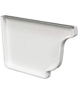 AMERIMAX HOME PRODUCTS 19005 4-Inch Galvanized Left End Cap, White - €15,45 EUR