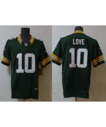 Men's Jordan Love #10 Stitched Jersey Green - $45.00