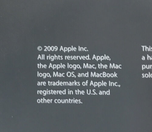 2009 15-inch MacBook Pro Applications Install DVD Version 1.0 - $1,000.00