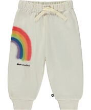 Molo Simeon Baby Sweatpants Rainbow Print &quot;Still Different Together&quot; 3M NWT - €19,78 EUR