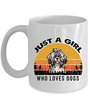 Just A Girl Who Loves Puppy Shih Tzu Dog Coffee Mug 15oz Ceramic Vintage Gift Fo - £15.73 GBP