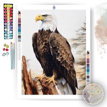Bald Eagle Wood Art - Paint by Numbers - £23.62 GBP+