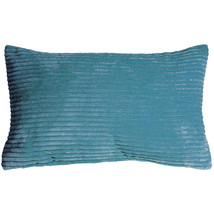 Wide Wale Corduroy 12x20 Marine Blue Throw Pillow, with Polyfill Insert - £24.01 GBP