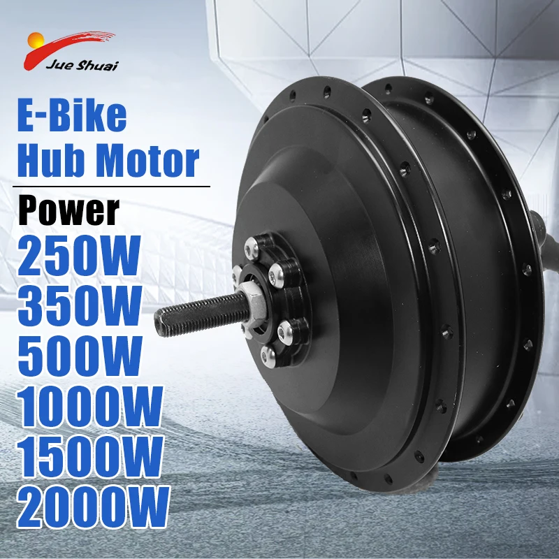 250W 500W 2000W Ebike Hub Motor 36V 48V Brushless Gear Motor Front Rear Wheel Dr - £549.22 GBP