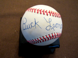 Buck Leonard Homestead Grays Hof Signed Auto Vintage Onl Game Baseball Beckett - £94.95 GBP