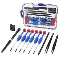 WORKPRO 12 in 1 Torx Screwdriver Set with T3 T4 T5 T6 T8 T10 Security To... - £15.71 GBP