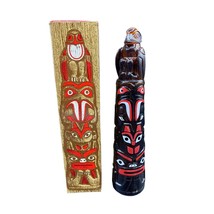 Vintage Avon Totem Pole Decanter Bottle with Wild Country After Shave 6 Fl. Oz F - £15.81 GBP