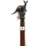 Brass Antique Kangaroo Handle Walking Stick Designer Vintage Gift Collec... - €42,79 EUR