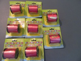 Lot of 8 Brand New Curling Ribbon party supplies red 800 yards - $7.92