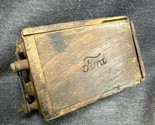 Early 1900s Vintage Ford Model T Ignition Coil Wooden Buzz Box Wooden Ba... - $28.71