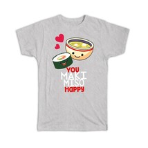 For Miso Soup Lover : Gift T-Shirt Japan Japanese Food Cute Funny Art Print Bowl - £20.03 GBP