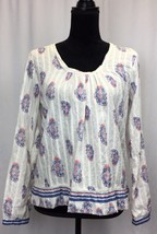 Joe Fresh Womens Top Shirt Blouse Floral Long Sleeve Size S/P - $10.06