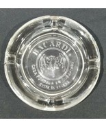 Bacardi Rum Glass Bat Device Trademark Ash Tray Barware Tobacciana - $86.13