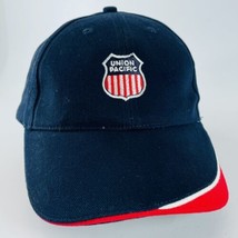 Union Pacific Railroad Blue Embroidered Logo Strapback Logo Hat Cap Shield - $12.69