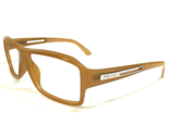 PRADA Eyeglasses Frames Shiny Mustard Yellow Square Full Rim 57-15-135 - $74.58