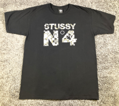 Stussy Shirt Mens Large Black N4 Streetwear Skater 90s Vintage Grunge Su... - $38.49