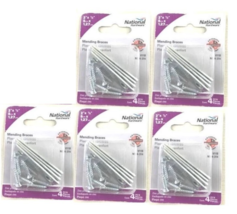 Mending Plates 2&quot; x 1/2&quot;, Zinc, National Hardware N114-314 4-ct (5-PACK) - $258.29 MXN