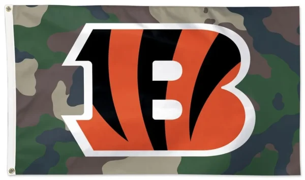 Cincinnati Bengals Camo 3×5 Flag for Military Fans - $18.00