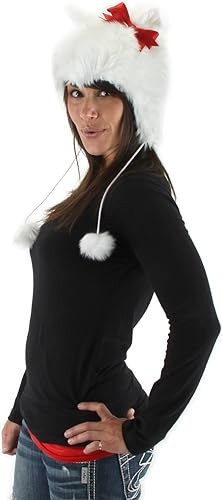 ELOPE WHITE KITTY HOODIE HAT FUN AT HALLOWEEN ONE SIZE 290990 Item image 3