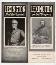 Lexington in Old Virginia Brochure 1950&#39;s VMI Washington &amp; Lee University  - $17.82