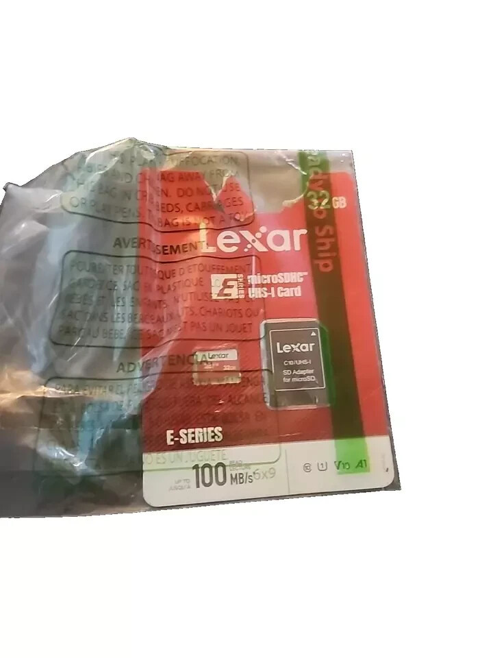 Lexar E-Series 32GB Micro SD Card, microSDHC UHS-I Flash Memory Card wit... - $4.10