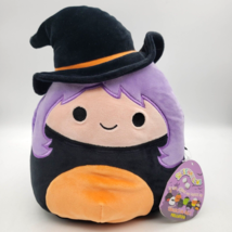 Squishmallows MADELEINE the Witch Black Halloween 10&quot; Plush Animal Toy 2... - £23.64 GBP