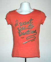 Womens Juniors Hard Rock Cafe Las Vegas T Shirt I Want You To Want Me Medium - £18.90 GBP