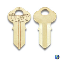 ORIGINAL K7 (1041K) Key Blanks for Various Products by Chicago Lock Co. (2 Keys) - $9.95