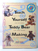 Teach Yourself Teddy Bear Making 1996 Hardcover Vintage Cottagecore Grannycore - £8.82 GBP